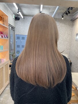 サンクマーケット 渋谷(cinq MARKET) 渋谷ミルクティーベージュハイトーンヘーゼルベージュ韓国