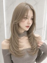 ランテルディ 渋谷(LANTERDIT)&nbsp;透明感カラーくびれヘアハイレイヤー韓国風パーマワンホンヘア☆