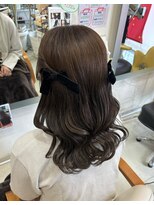ヘアー アピッツ(hair a p i t s) ふんわりハーフツインアレンジ♪