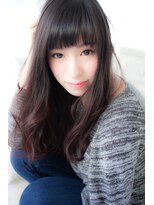 アンジュ ヘアー(Ange hair)&nbsp;ベビーバングのアンニュイカールスタイル