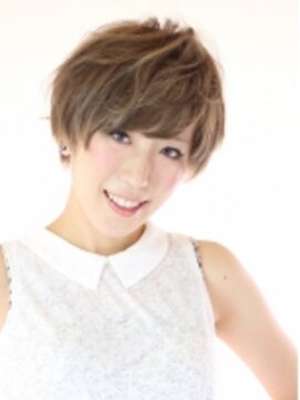 ラ ブーケ 中川中島店(La Bouquet) 小顔ショートヌーディーカラー