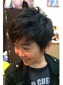 メンズシャギーショートヘアー