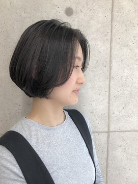 ア セカンド 清藤美容室第弐號(a sekand) [a sekand]上品な大人ショートボブスタイル