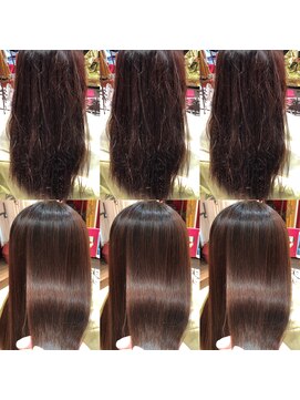 大嶋直樹の美容室 表参道 高難易度縮毛矯正＝手で乾かしただけです。本当です。