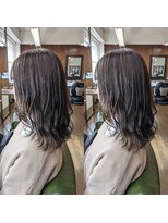 ヘアーサロン リバース(Hair Salon Rebirth)&nbsp;【防府/Rebirth】ベージュ×ライトベージュイヤリングカラー