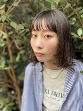 トロンヘアー(tronc hair) ぱつっとミディアム