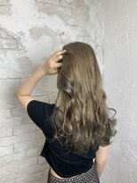 プライズ アイリス 池袋東口店(prize Iris)&nbsp;ダブルカラーミルクティーベージュグレージュフェザーバング