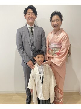 ピース(PEACE) 家族で七五三