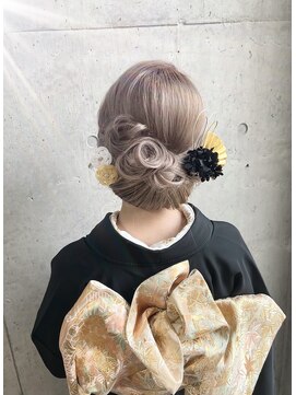 リアン(lien) 着物に合うアレンジ