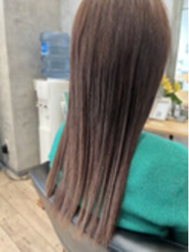 クシュ 所沢東口店(kusyu...) ペールベージュセクションカラーグラデーションカラー外ハネボブ