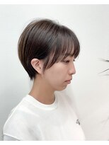 ユニークバイケンジ 町田(unique KENJE)&nbsp;大人ナチュラル×耳かけ丸みショートボブ