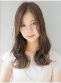 小顔カット結べるボブ大人ガーリールーズヘアブルーアッシュ