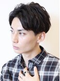 【 I. 】刈り上げツーブロックアップバング短髪黒髪 川口