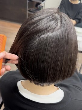 ヴィフ 大船(VIF) 白髪ぼかしカラー/脱白髪染め/ショートボブ/グレージュカラー/