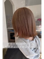 リッシュ 都賀店(Lish)&nbsp;ブリーチ1回【ミルクティーブロンドカラー】ミルクティーカラー