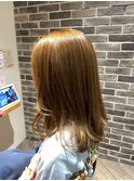 30代40代くびれボブモード大人ガーリーチョコレートベージュ