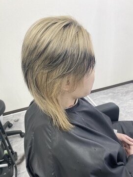 リアル(REAL) end color  White beige×black