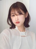似合わせカット　イメチェン　レイヤーボブ　ミディアム