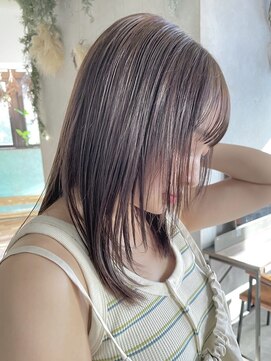 ディッセンバー 渋谷(December) 【December】就活カラー×ブリーチなし透明感グレージュカラー◎