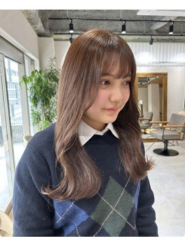 アドア 横浜(ADORE) 【ADORE 横浜】ブリーチなしダブルカラー×小顔顔まわりカット