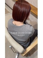 キャリフヘアストア(CALIF hair store)&nbsp;bob×wine red
