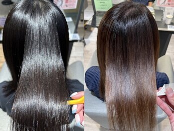 ユナイテッドビューティーウェストコースト(UNITED BEAUTY WEST COAST)の写真/【髪質改善特化サロン】クセを伸ばしつつ、丸みのある曲線に☆成分にこだわり上質で柔らかな指通りへ─。