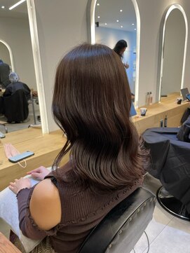 ジーナ 船橋(Zina) 髪質改善＊ロングレイヤーグレーベージュ＊美髪【Zina船橋】