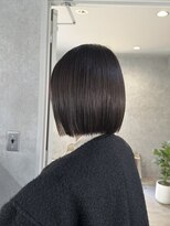 ラック(LUCK)&nbsp;ボブグレージュ/アッシュグレー/切りっぱなし/プツッとボブ/船橋