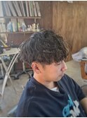 【山本智文】シャドウパーマツイストスパイラルパーママッシュ