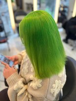 インク サカエ(inq sakae) ブリーチカラーライムグリーン