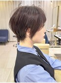 ショートボブ髪型30代40代50代前髪あり前髪なし面長丸顔【荒牧】