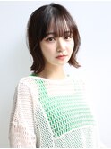 外ハネショートボブ×アッシュブラウン×ミニボブ×前髪あり