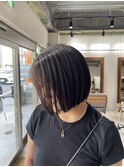 【ADORE横浜】ナチュラルハイライト×切りっぱなし