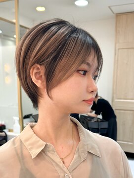 ボーテコンシェル 錦糸町(beaute concier) ミルクティーベージュダブルカラーインナーカラーケアブリーチ