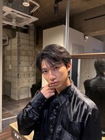 メンズココ メンズパーマ 韓国ヘア 日本橋店(MENS COCO)&nbsp;シースルーセンターパート フェザーパーマ