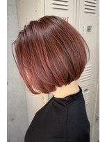 ダンク(DUNK)&nbsp;前下がりボブ×チェリーレッド