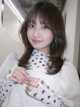 ソレイユトウキョウシブヤ(SOLEIL TOKYO shibuya) ミディアムレイヤーフェイスレイヤー韓国くびれヘア