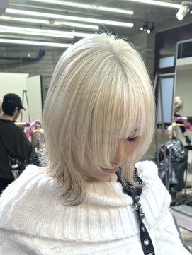 ヲタク(wotaku.) ホワイトカラーエンドカラートリプルカラーケアブリーチウルフ