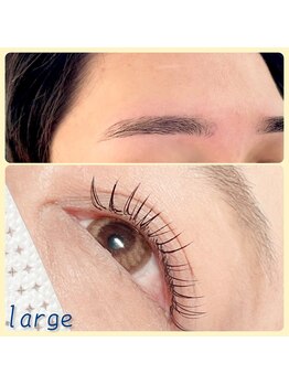 ラルジュ(large)の写真/お子様連れOK！マツエク＆まつ毛パーマでママも輝くヘアサロン☆