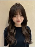 【館林】暗髪でも盛れるチョコレートブラウン×韓国ヘア