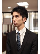 ヘアメイク グリーン アール(HAIR MAKE Green R)&nbsp;アップバングビジネススタイル