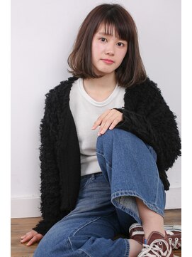 オッジ 西新店(Oggi) シンプルボブ×透けバング