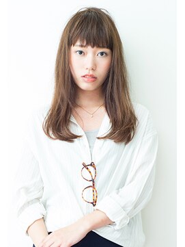 フラン(flan) 前髪パッツン魅力ロング