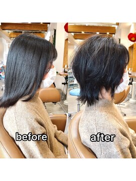 ジュエヘアー(jouet hair) くびれのある大人レイヤーボブ