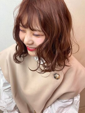 ホワイトレーベルグラ(White Label gra) ロブ×肌映えピンクベージュ