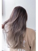 ロングスタイル　バレイヤージュ