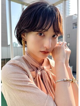 ロンドプロフィール 浦和(Lond profil) 中川陽南子【ショートボブ耳掛け柔らかヘアグレージュブラウン】