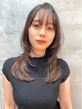 ロンドアベニール 北千住(Lond avenir) レイヤーカット　ナチュラルブラウン　西田大樹