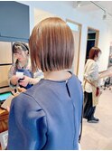 小顔タッセルボブ×美髪[ぱつっとボブ/縮毛矯正/横浜韓国]