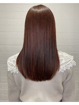 ヘアースペースブルーム プリュス 石橋店(HAIR SPACE BLOOM plus) 石橋阪大前/オレンジベージュ/酸性ストレート/髪質改善